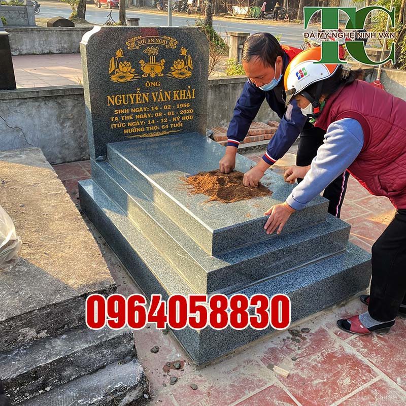 Báo giá mẫu mộ đá granite nguyên khối tại Hà NỘi