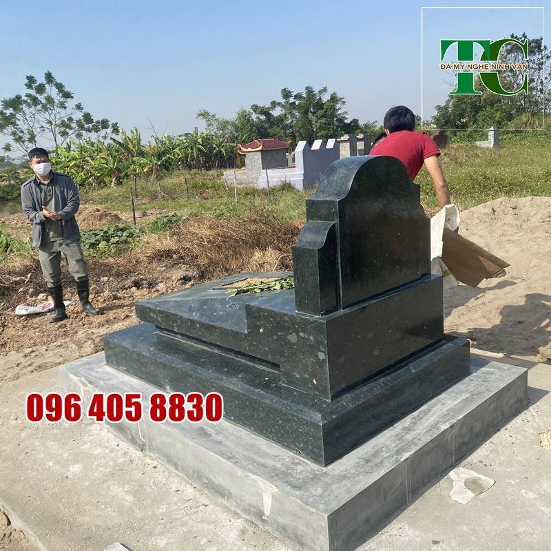 mộ đá xanh granite Bình Định