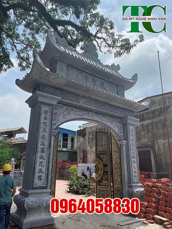 cổng đá đẹp lắp tại Bắc Giang Hiện nay