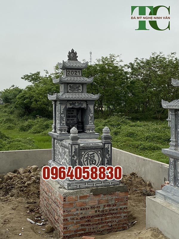mộ đá ba mái đẹp Bắc Giang