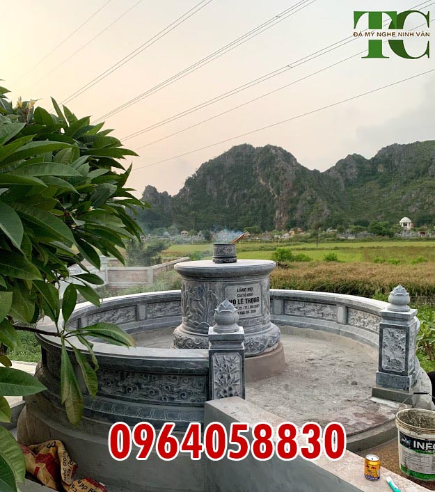 mộ tròn bằng đá xanh Nam Định