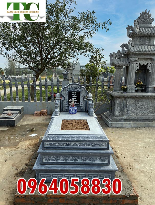 xây mộ tam cấp đẹp Thái Bình