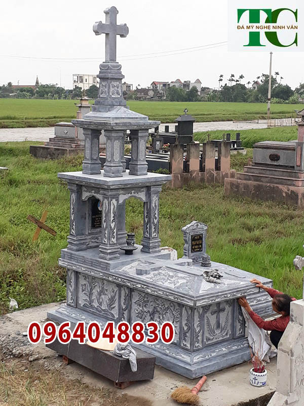 giá bán mộ đá công giáo đẹp Thái Bình