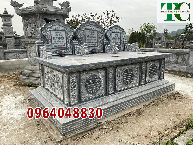kích thước mẫu mộ ba người tại Bình Thuận