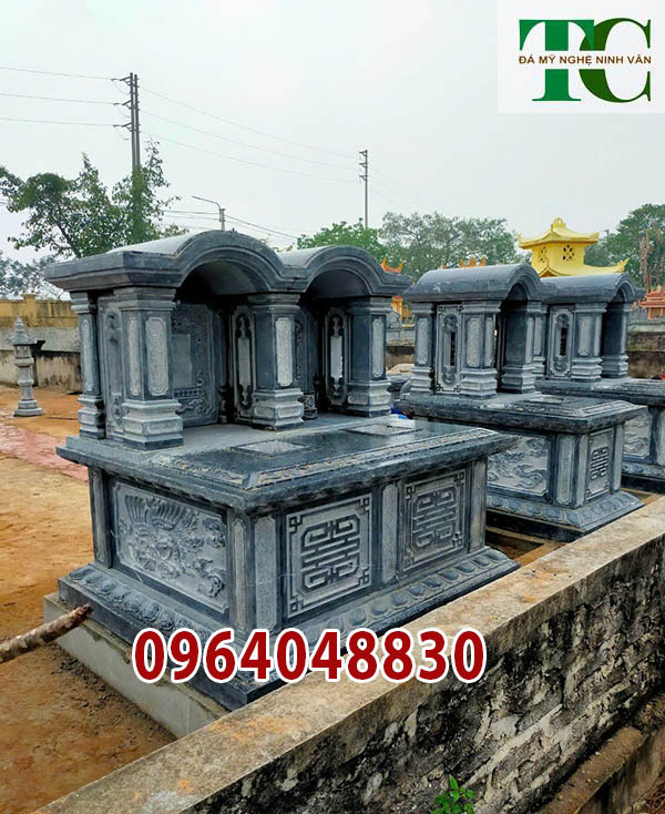 kích thước mẫu mộ đôi bằng đá Đà Nẵng