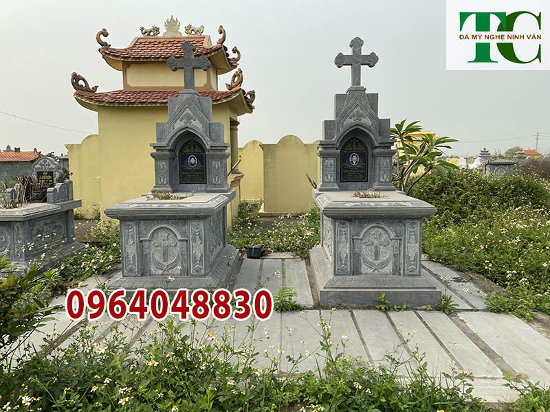kích thước mộ công giáo bằng đá Quảng Ninh