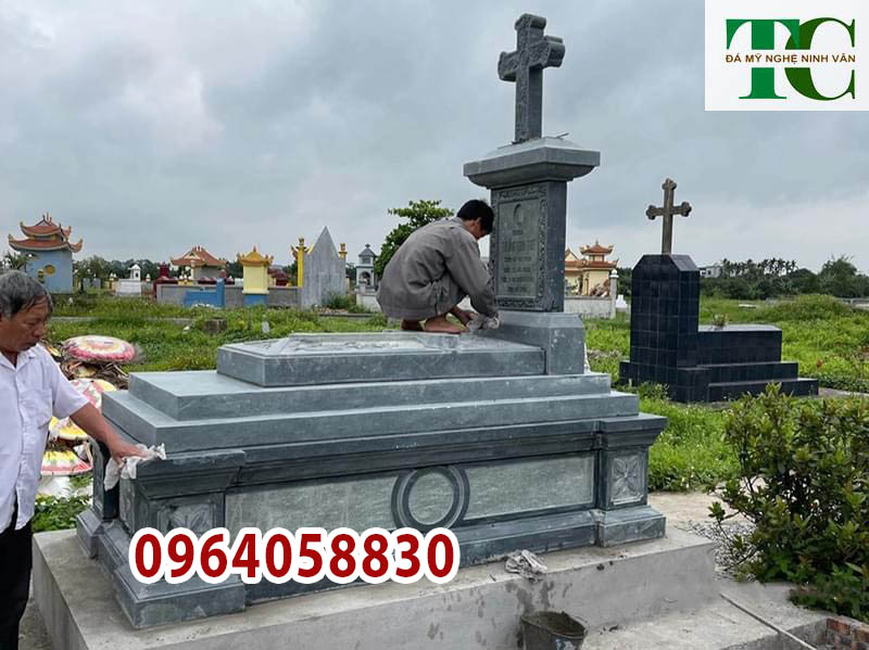 kích thước mộ đá công giáo Thái Bình