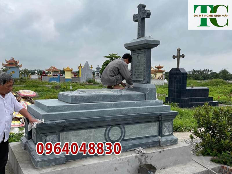 kích thước mộ đá công giáo Thái Bình