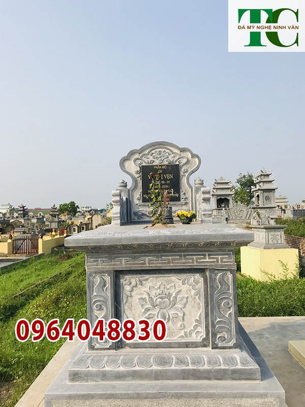 kích thước mộ tam sơn đá đẹp Nam Định