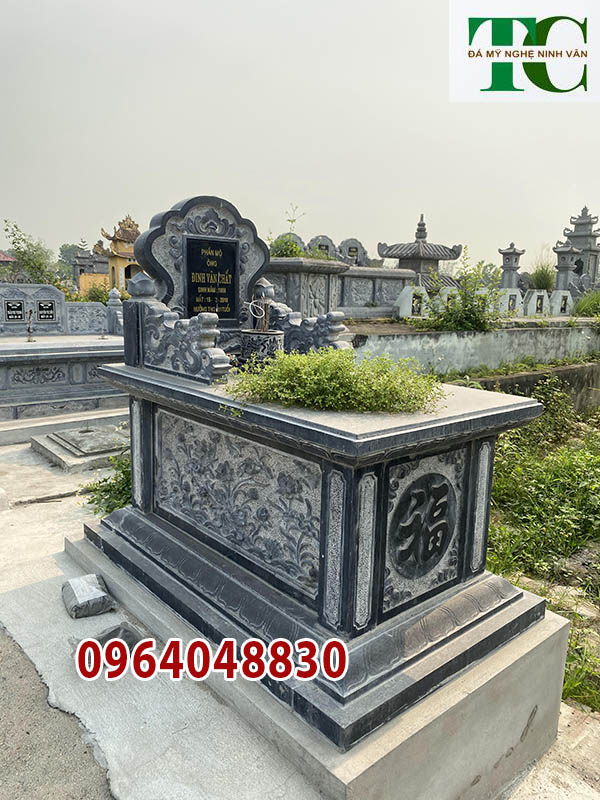 mộ bành đá xanh đen Hòa Bình