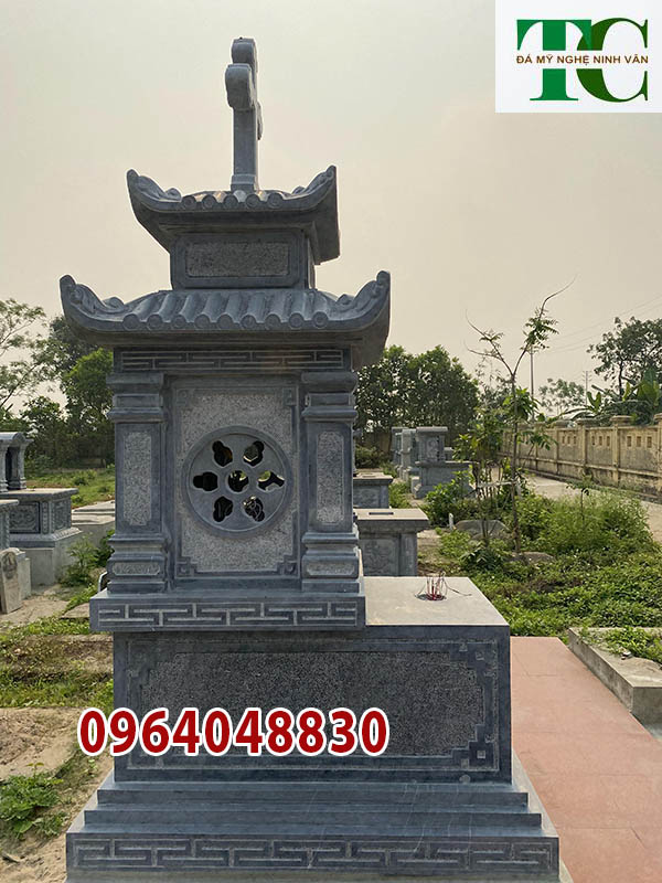 mộ công giáo bằng đá đẹp Thái Bình