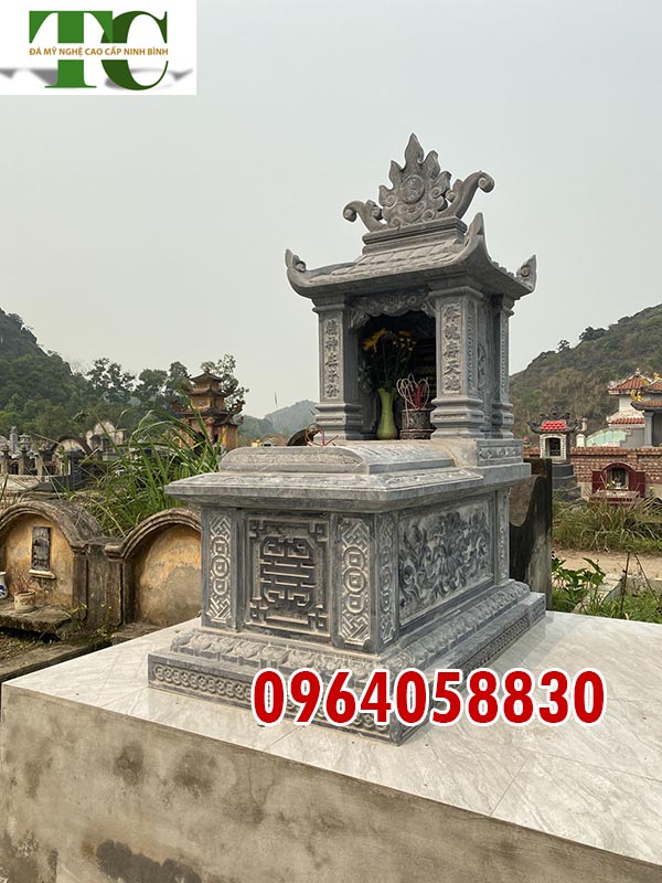 xây mộ đá một mái đẹp bán tại Thái Bình