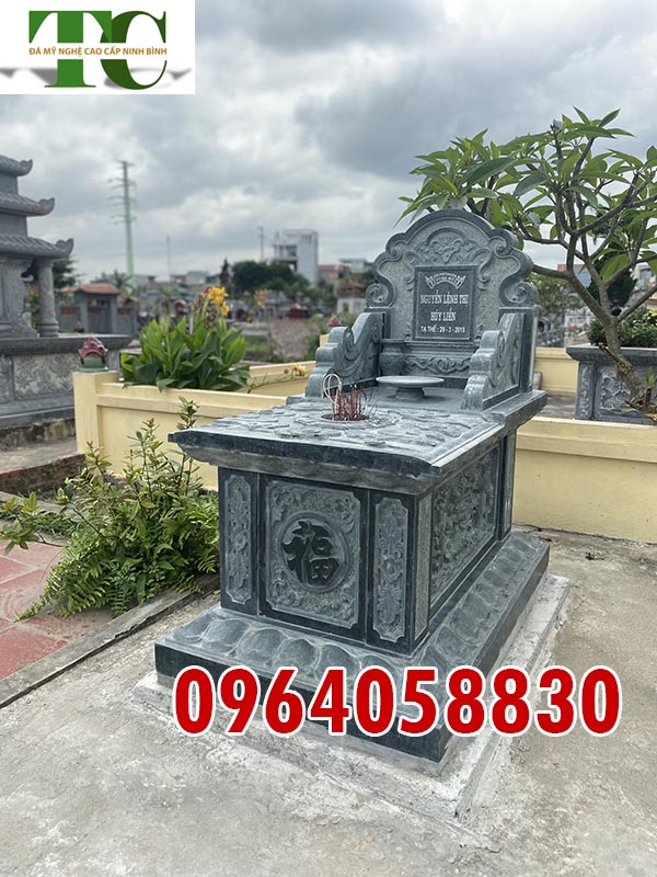 giá bán mộ đá xanh rêu tại Quảng Ninh
